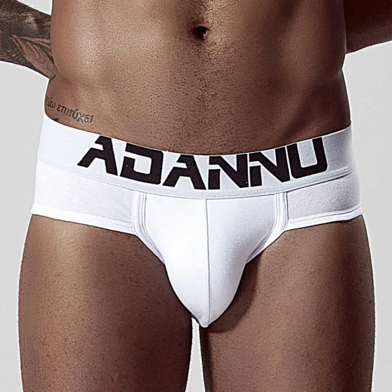 Adannu Briefs ADANNU Men's Cotton Briefs — 60S Aksu Cotton, U-Pouch & High-Density Waistband | AD127