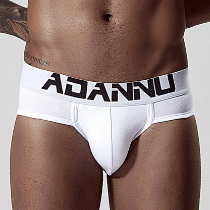 Adannu Briefs ADANNU Men's Cotton Briefs — 60S Aksu Cotton, U-Pouch & High-Density Waistband | AD127