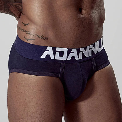 Adannu Briefs ADANNU Men's Cotton Briefs — 60S Aksu Cotton, U-Pouch & High-Density Waistband | AD127