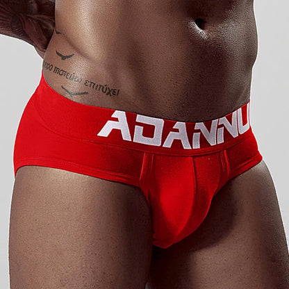 Adannu Briefs ADANNU Men's Cotton Briefs — 60S Aksu Cotton, U-Pouch & High-Density Waistband | AD127