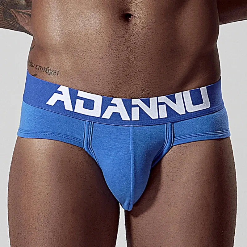 Adannu Briefs ADANNU Men's Cotton Briefs — 60S Aksu Cotton, U-Pouch & High-Density Waistband | AD127