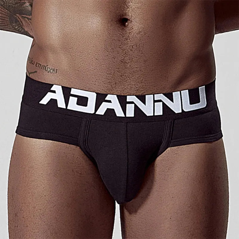 Adannu Briefs ADANNU Men's Cotton Briefs — 60S Aksu Cotton, U-Pouch & High-Density Waistband | AD127