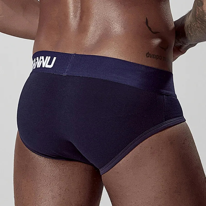 Adannu Briefs ADANNU Men's Cotton Briefs — 60S Aksu Cotton, U-Pouch & High-Density Waistband | AD127