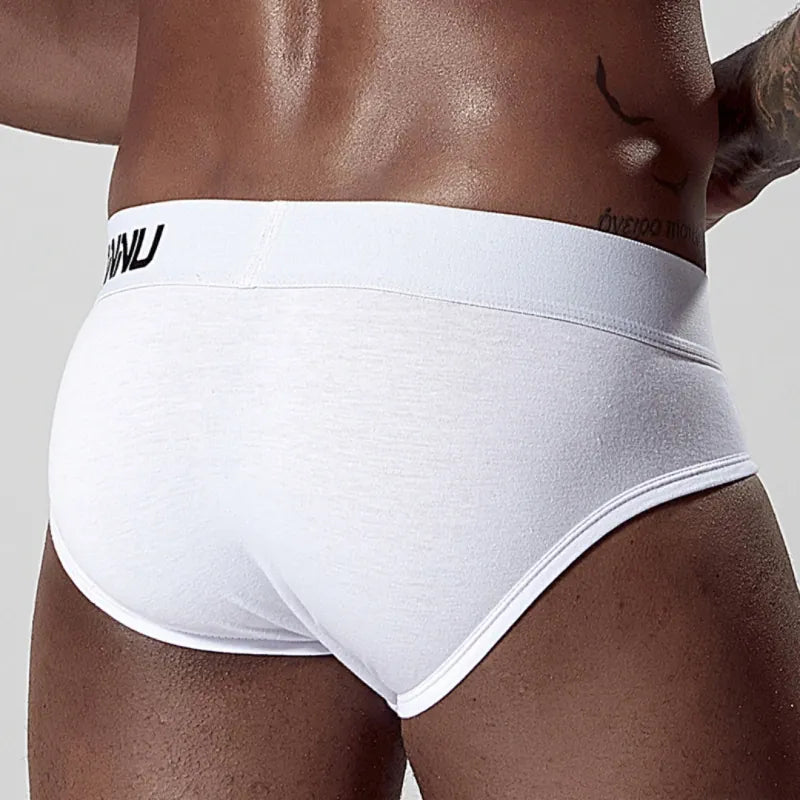 Adannu Briefs ADANNU Men's Cotton Briefs — 60S Aksu Cotton, U-Pouch & High-Density Waistband | AD127