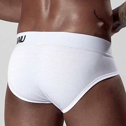 Adannu Briefs ADANNU Men's Cotton Briefs — 60S Aksu Cotton, U-Pouch & High-Density Waistband | AD127