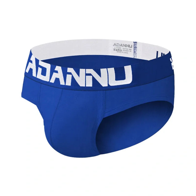 Adannu Briefs ADANNU Men's Cotton Briefs — 60S Aksu Cotton, U-Pouch & High-Density Waistband | AD127