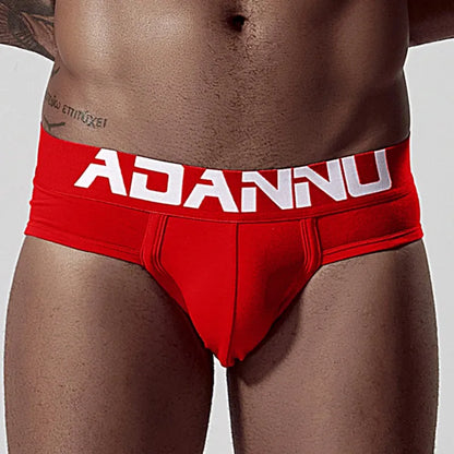 Adannu Briefs ADANNU Men's Cotton Briefs — 60S Aksu Cotton, U-Pouch & High-Density Waistband | AD127