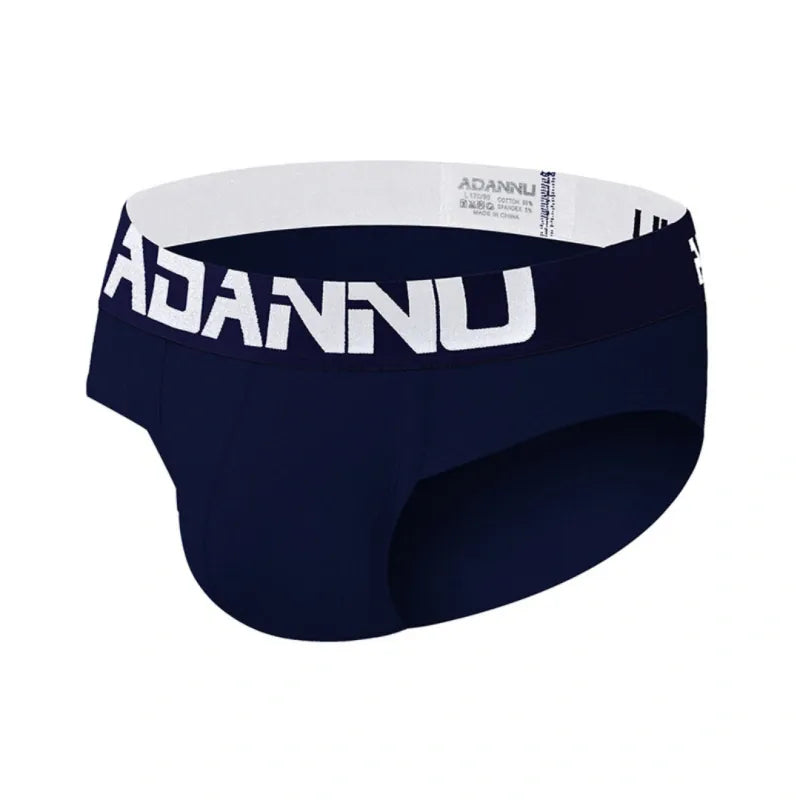 Adannu Briefs ADANNU Men's Cotton Briefs — 60S Aksu Cotton, U-Pouch & High-Density Waistband | AD127