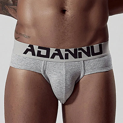 Adannu Briefs ADANNU Men's Cotton Briefs — 60S Aksu Cotton, U-Pouch & High-Density Waistband | AD127