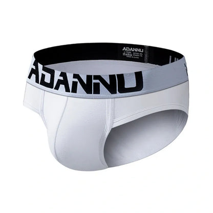 Adannu Briefs ADANNU Men's Cotton Briefs — 60S Aksu Cotton, U-Pouch & High-Density Waistband | AD127