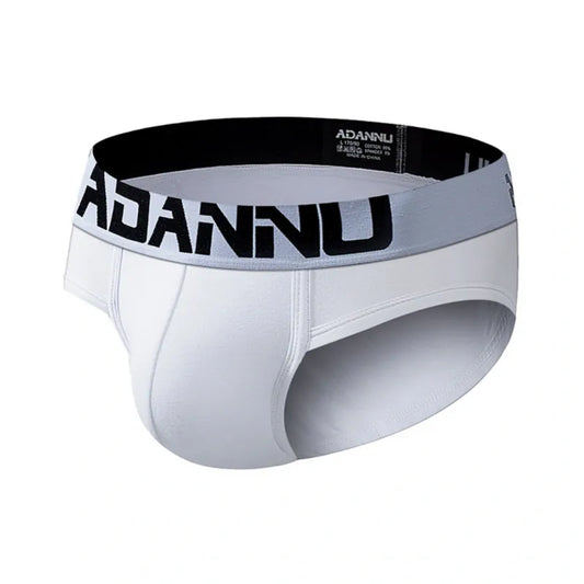 Adannu Briefs ADANNU Men's Cotton Briefs — 60S Aksu Cotton, U-Pouch & High-Density Waistband | AD127