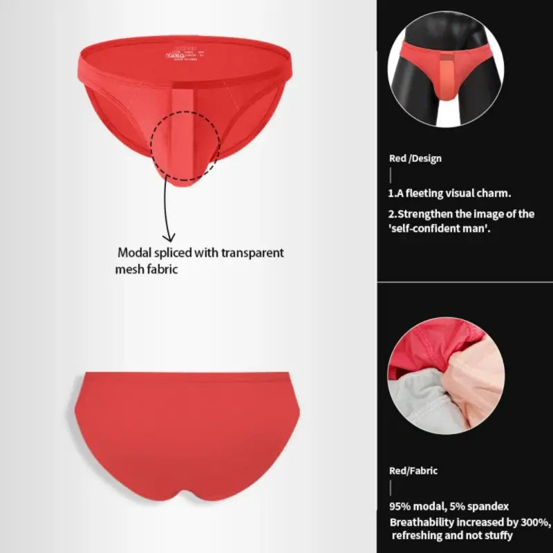 Adannu Briefs Men's Modal Mesh Brief