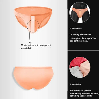 Adannu Briefs Men's Modal Mesh Brief
