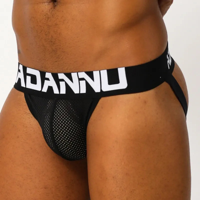 Adannu Jockstrap ADANNU Men's Jockstrap AD139 | Mesh Pouch, Double Strap, Butt-Lifting Thong