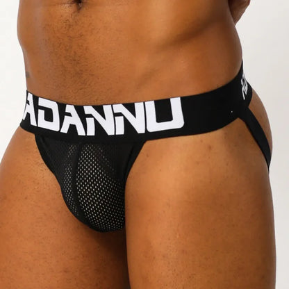 Adannu Jockstrap ADANNU Men's Jockstrap AD139 | Mesh Pouch, Double Strap, Butt-Lifting Thong