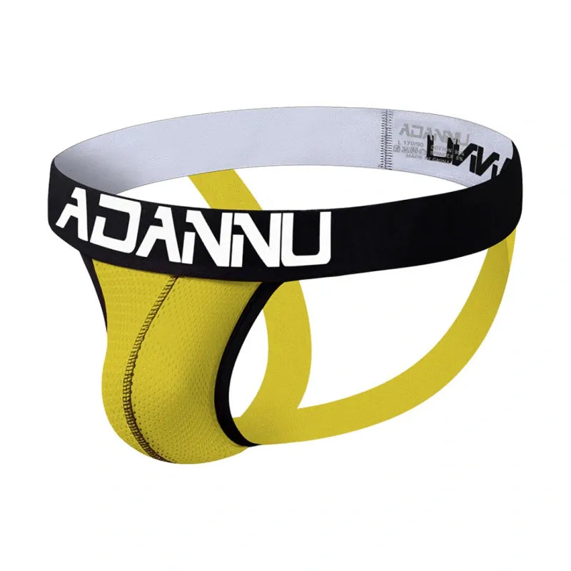 Adannu Jockstrap ADANNU Men's Jockstrap AD139 | Mesh Pouch, Double Strap, Butt-Lifting Thong
