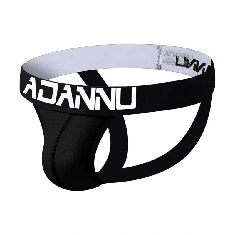 Adannu Jockstrap ADANNU Men's Jockstrap AD139 | Mesh Pouch, Double Strap, Butt-Lifting Thong