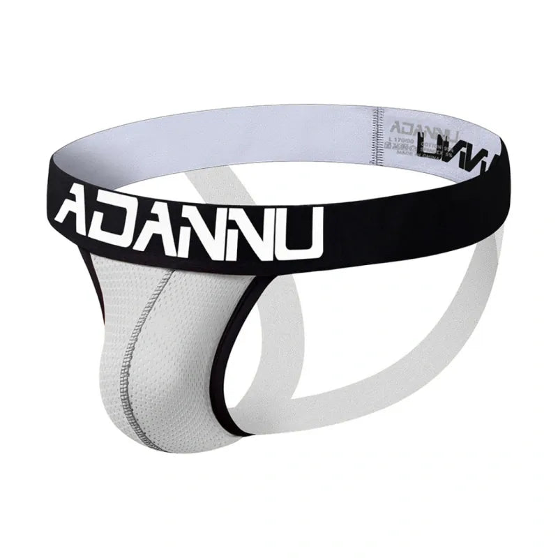 Adannu Jockstrap ADANNU Men's Jockstrap AD139 | Mesh Pouch, Double Strap, Butt-Lifting Thong