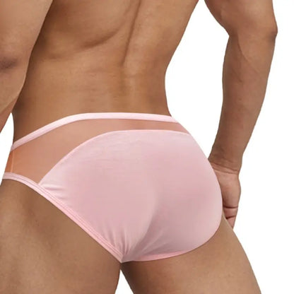 Adannu Men's Briefs Men's 3-Panel Splice Brief — Low Rise, Skin-Friendly & Sexy Modal