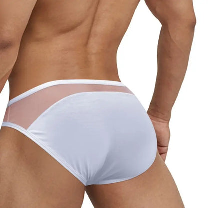 Adannu Men's Briefs Men's 3-Panel Splice Brief — Low Rise, Skin-Friendly & Sexy Modal