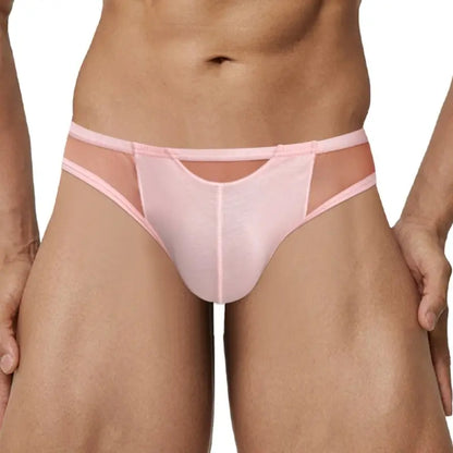 Adannu Men's Briefs Men's 3-Panel Splice Brief — Low Rise, Skin-Friendly & Sexy Modal