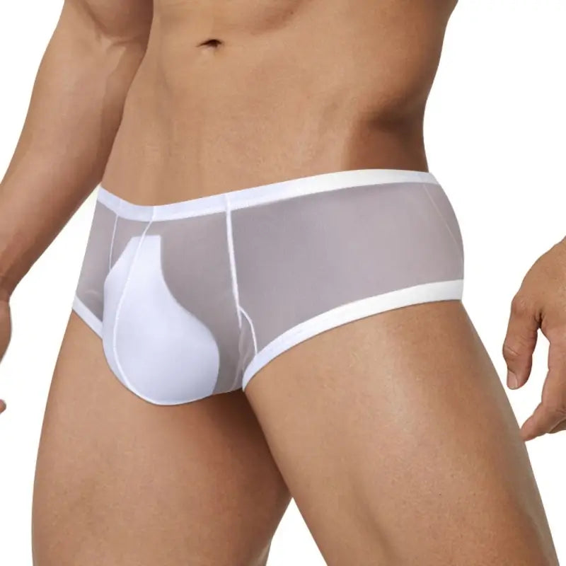 Adannu Men's Trunk Men's Ultra-Sheer No-Waistband Trunk | Sexy Low Rise Mesh Underwear