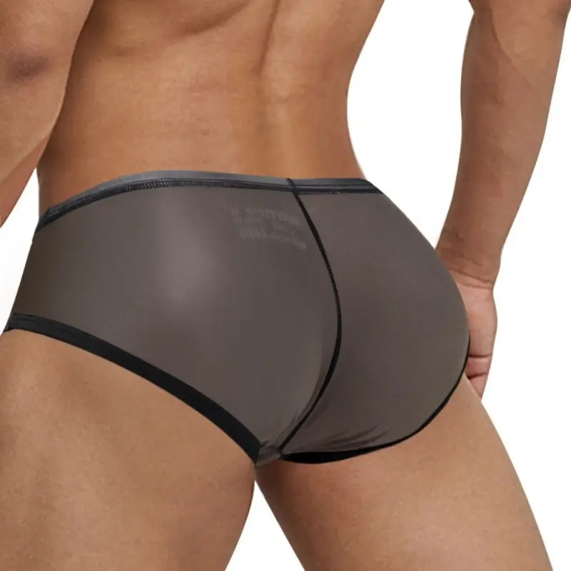 Adannu Men's Trunk Men's Ultra-Sheer No-Waistband Trunk | Sexy Low Rise Mesh Underwear