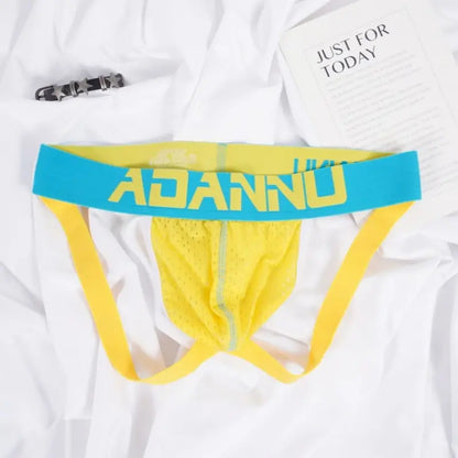 Adannu Men's Underwear Men's Mesh Jockstrap AD154