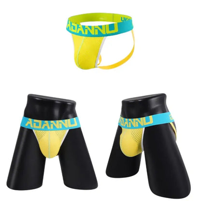 Adannu Men's Underwear Men's Mesh Jockstrap AD154