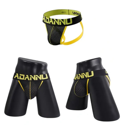 Adannu Men's Underwear Men's Mesh Jockstrap AD154