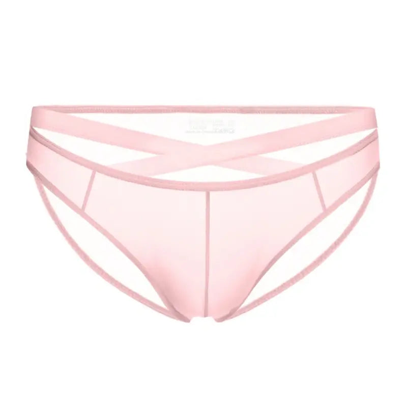Adannu Underwear Men's Sexy Cross-Strap Sheer Brief AD322
