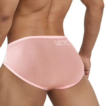 Adannu Underwear Men's Sexy Cross-Strap Sheer Brief AD322
