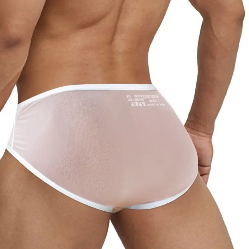 Adannu Underwear Men's Sexy Cross-Strap Sheer Brief AD322
