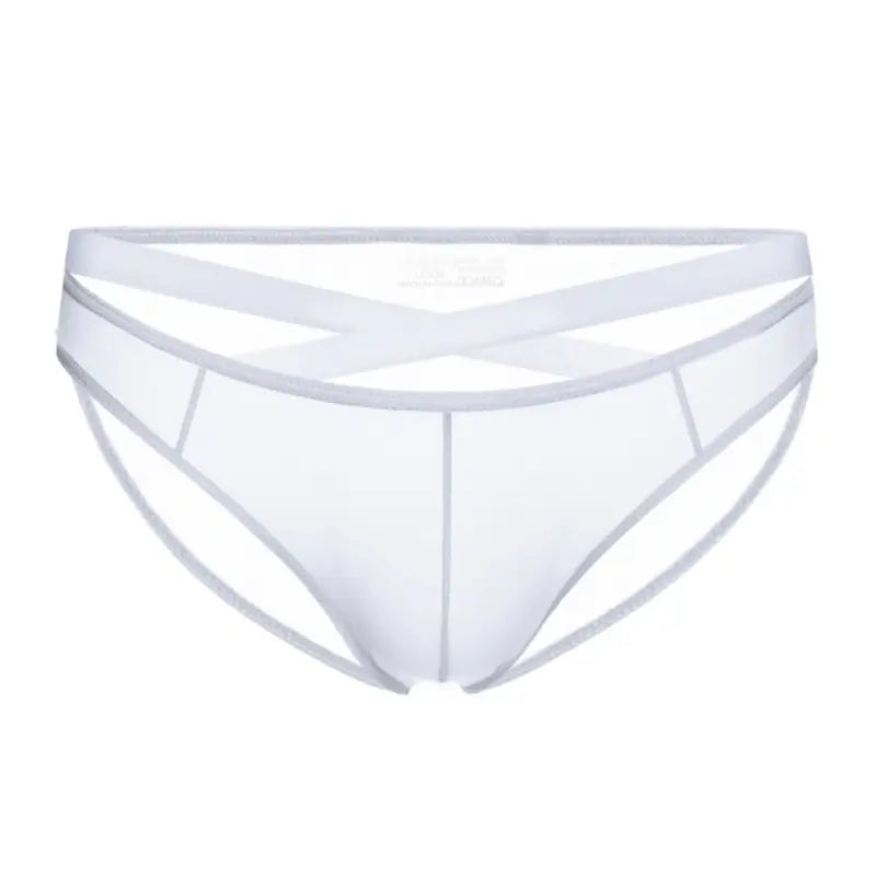 Adannu Underwear Men's Sexy Cross-Strap Sheer Brief AD322
