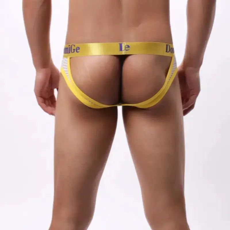 Bold & Breezy Men's Jockstraps with Logo Waistband - Unleash Your Freedom Male Underwear - His Inwear