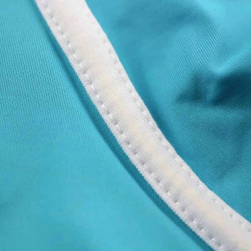 DomiGe breathable stretch fabric texture close-up — U-pouch boxer brief army green moisture-wicking	