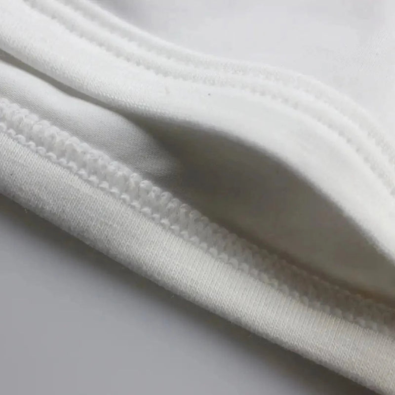 DomiGe breathable stretch fabric texture close-up — U-pouch boxer brief white moisture-wicking	