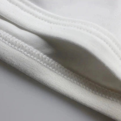 DomiGe breathable stretch fabric texture close-up — U-pouch boxer brief white moisture-wicking	