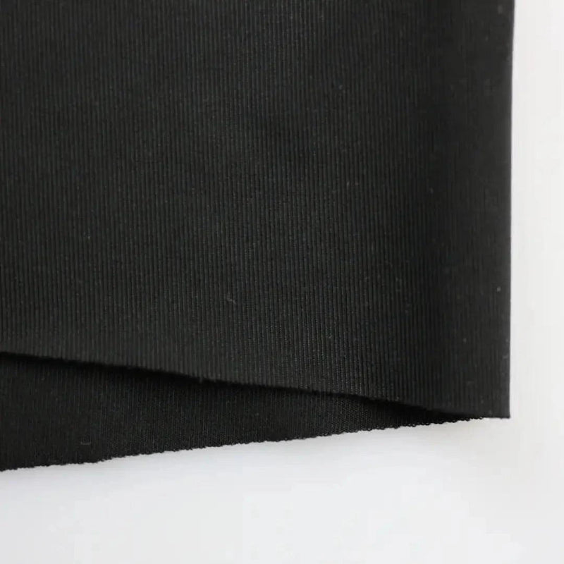 DomiGe lightweight woven fabric texture close-up — breathable laser-cut boxer shorts black	