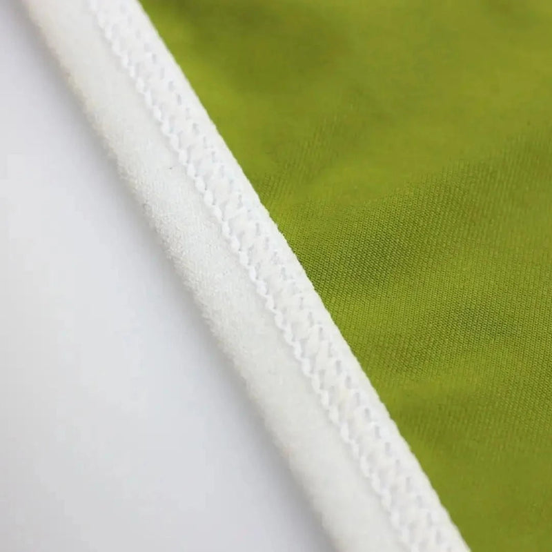 Ice silk nylon fabric texture close-up army green — cooling moisture-wicking briefs DomiGe	2