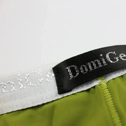 DomiGe logo elastic waistband detail — ice silk nylon briefs army green	