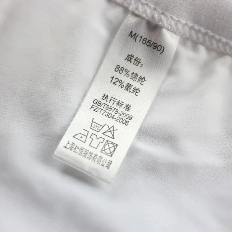 Ice silk nylon fabric texture close-up white — cooling moisture-wicking briefs DomiGe	
