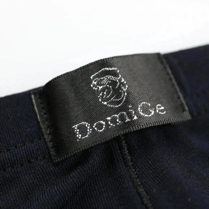 DomiGe logo elastic waistband detail — modal low-rise brief black	