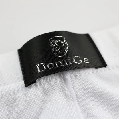 DomiGe logo elastic waistband detail — modal low-rise brief white	