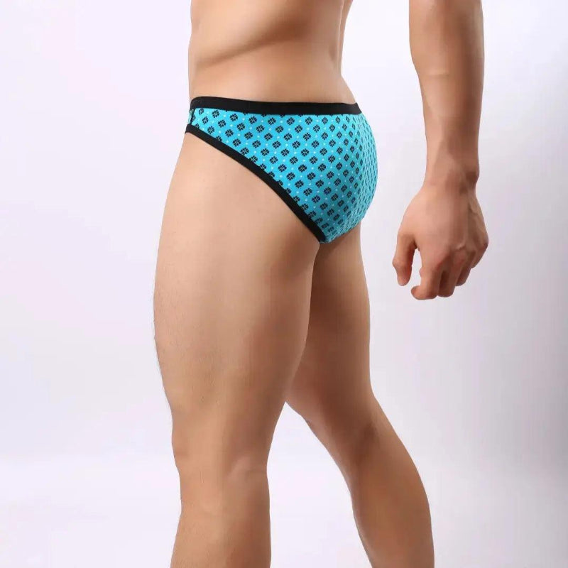 DomiGe modal mid-rise briefs light blue side view — mid-rise profile model	