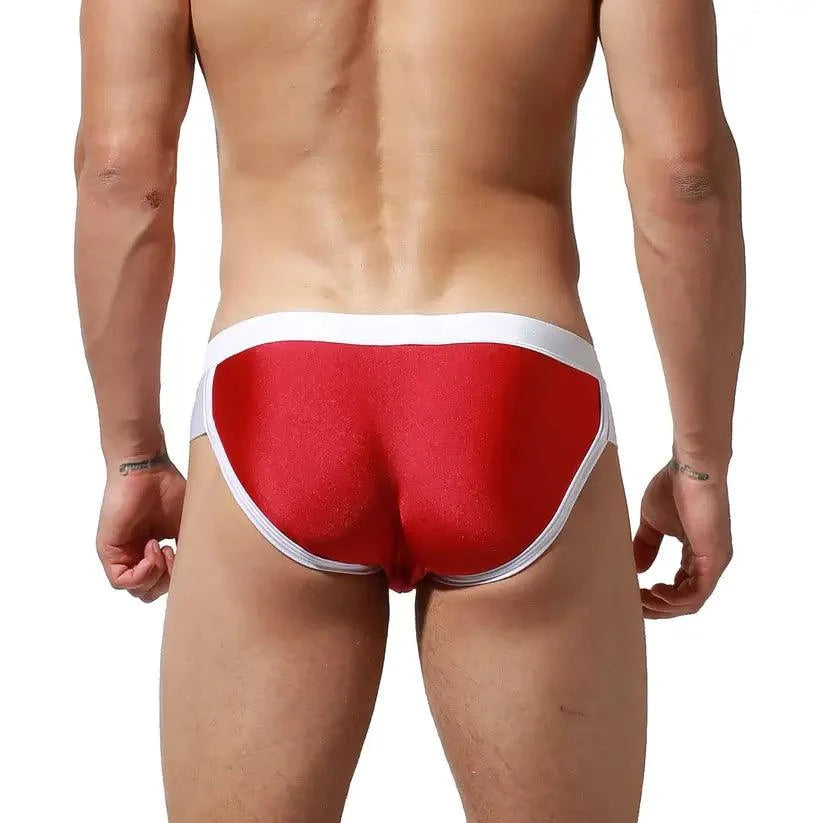Desmiit DESMIIT Men's Low Waist Swim Briefs with Removable Pad Bikini