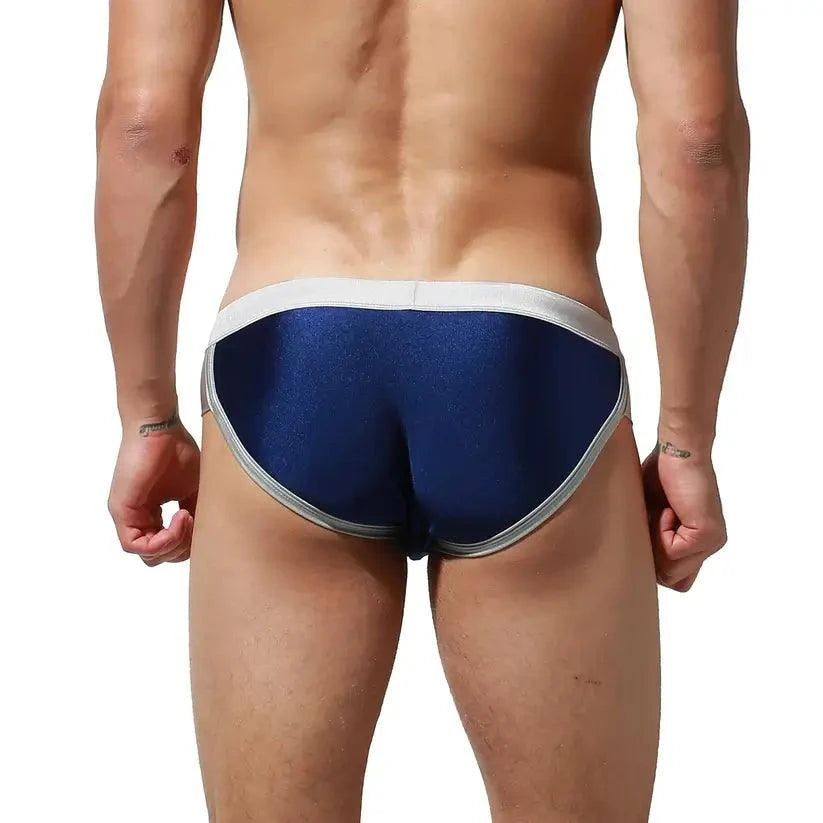 Desmiit DESMIIT Men's Low Waist Swim Briefs with Removable Pad Bikini