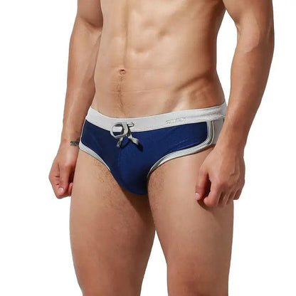 Desmiit DESMIIT Men's Low Waist Swim Briefs with Removable Pad Bikini