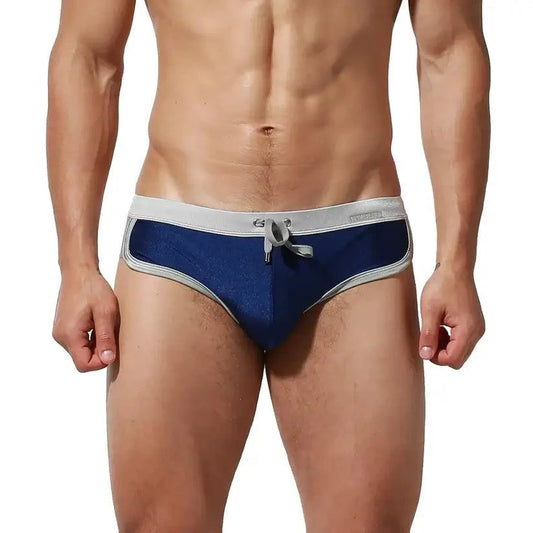 Desmiit DESMIIT Men's Low Waist Swim Briefs with Removable Pad Bikini