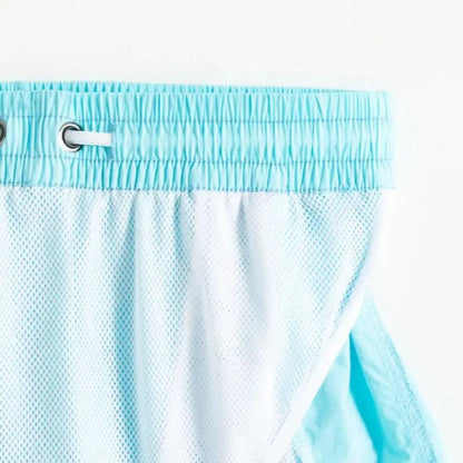 Desmiit Desmiit Men's Quick-Dry Blue Board Shorts | Stylish Asymmetrical Beach Swimwear